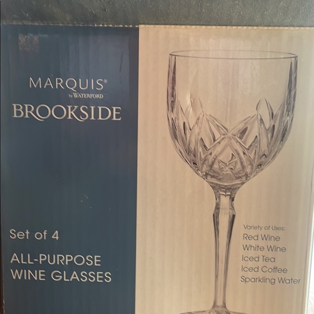 Crystal wine glasses